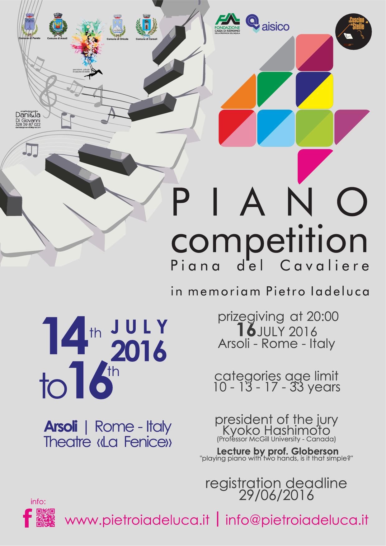 Poster of the 4th International Piano Competition